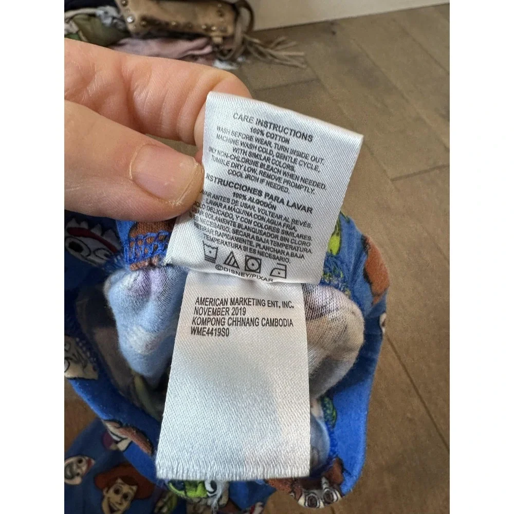 Disney Toy Story Pajama Pants Boys 5T Blue Cotton Woody‎ Buzz Alien Forky PJs